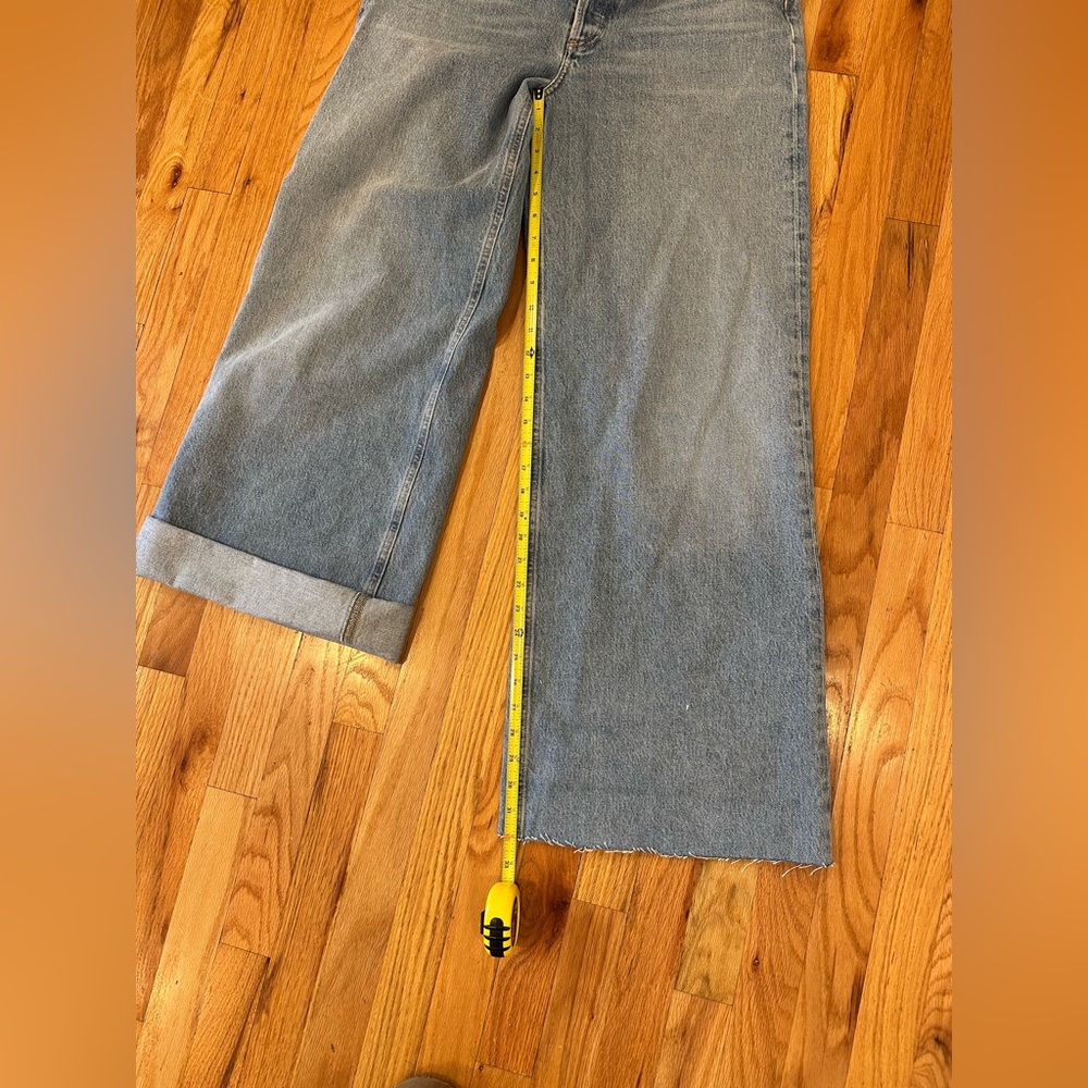 Agolde High-Rise Wide Leg Jeans in Light Blue - Picture 8 of 11